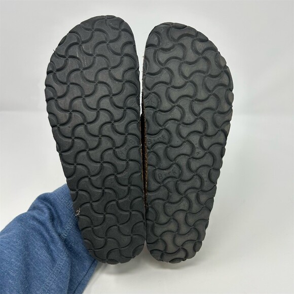 Birkenstock Buckley Shearling Clog Mule Black Slip-On Size 6 EU 37 Medium/Narrow - Picture 9 of 11